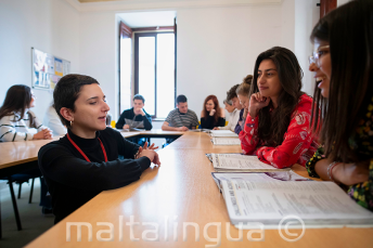 Aulas acondicionadas en la escuela de inglés en Malta