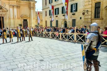 Representación de una batalla histórica en la Medieval Mdina