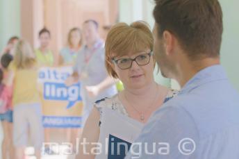 Personal de Maltalingua en la escuela de verano