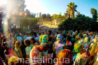 Fiesta de color Holi en Malta