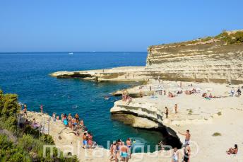 Vista de St Peters Pool, Malta