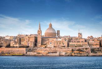 Vista de Valletta desde Sliema Ferry