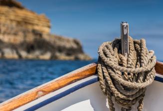 La proa de un barco tradicional maltés