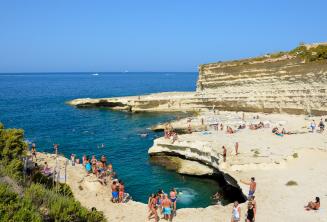 Vista de St Peters Pool, Malta